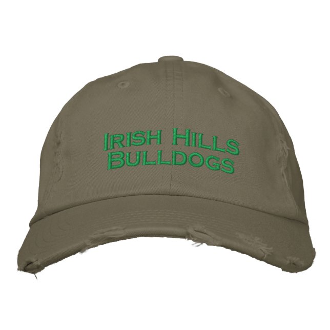 Brodée Irish Hills Bulldog Casquette (Devant)