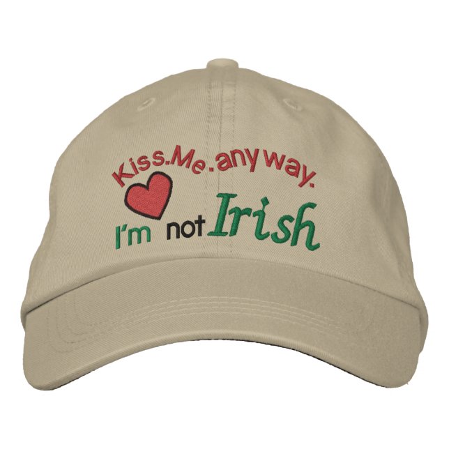 Brodée Irish St. Patrick's Casquette par SRF (Devant)