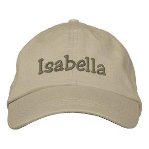 Brodée Isabella Nom Casquette de baseball brodé Casquette