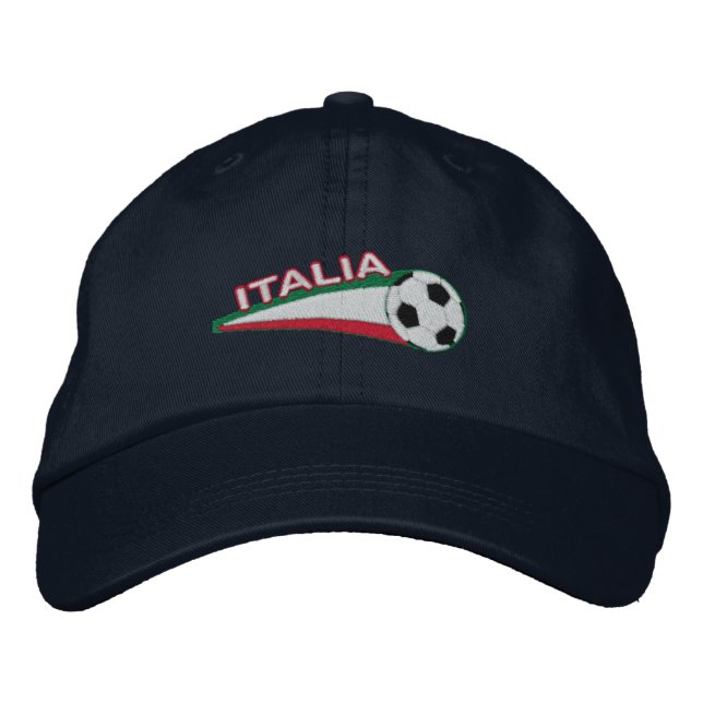 Brodée Italia azzurri casquette de baseball brodé (Devant)