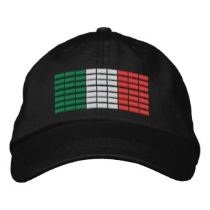 Brodée Italie Drapeau brodé Casquette 1
