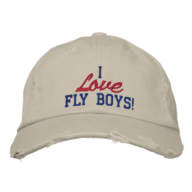 Brodée J'Aime Les Fly Boys ! Casquette de la Force aérien (Devant)