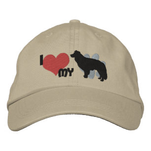 Brodée J'aime ma frontière Collie Casquette brodé