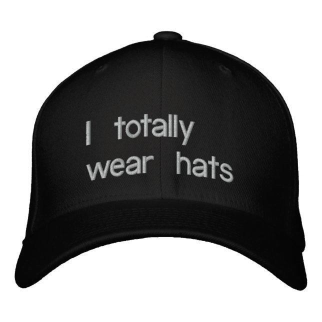 Brodée Je porte totalement le casquette (Devant)