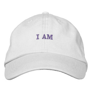 Brodée "JE SUIS" Casquette de baseball brodé