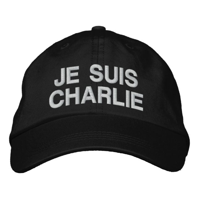 Brodée Je Suis Charlie Casquette de baseball (Devant)