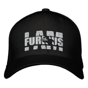 Brodée JE SUIS FURIEUX Logo Blanc Laine Casquette Stretch