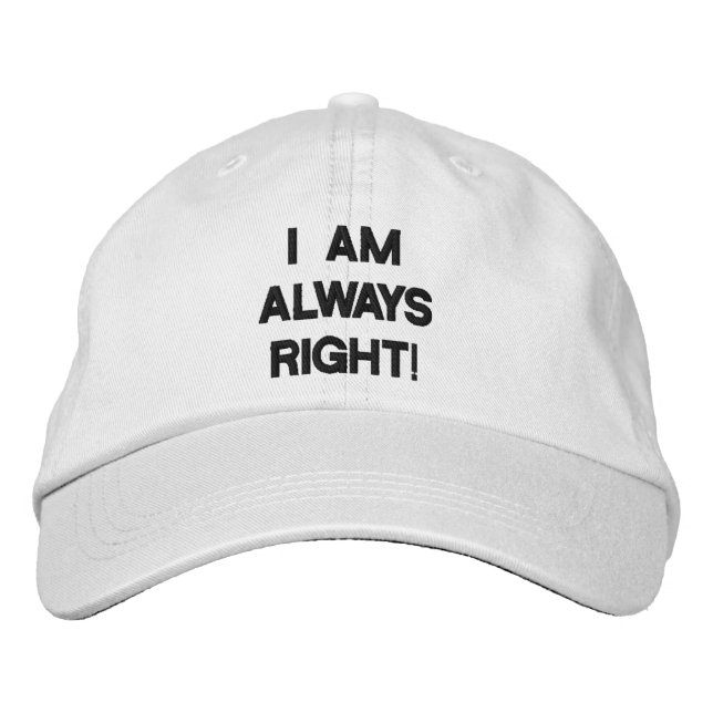 Brodée JE SUIS TOUJOURS casquette DROIT (Devant)
