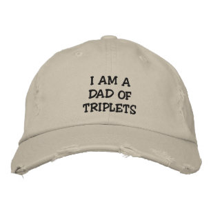 BRODÉE **JE SUIS UN PÈRE DE TRIPLETS** CASQUETTE HOMME