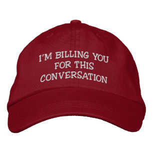 Brodée Je vous facture cette conversation Casquette d'a