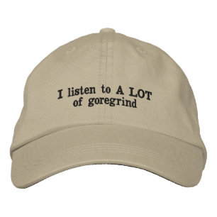 Brodée J'écoute beaucoup de casquette de goregrind