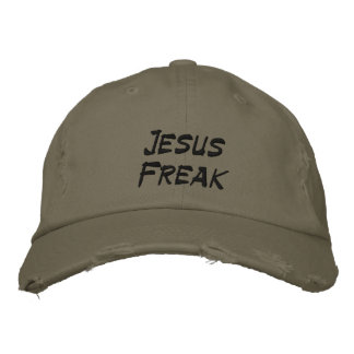 Brodée Jésus Freak Worn-out Casquette