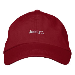 Brodée Jocelyn-Customisez votre propre nom de casquette