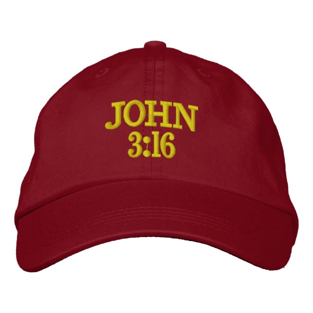 BRODÉE JOHN 3:16 CASQUETTE (Devant)