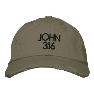 BRODÉE JOHN 3:16 CASQUETTE