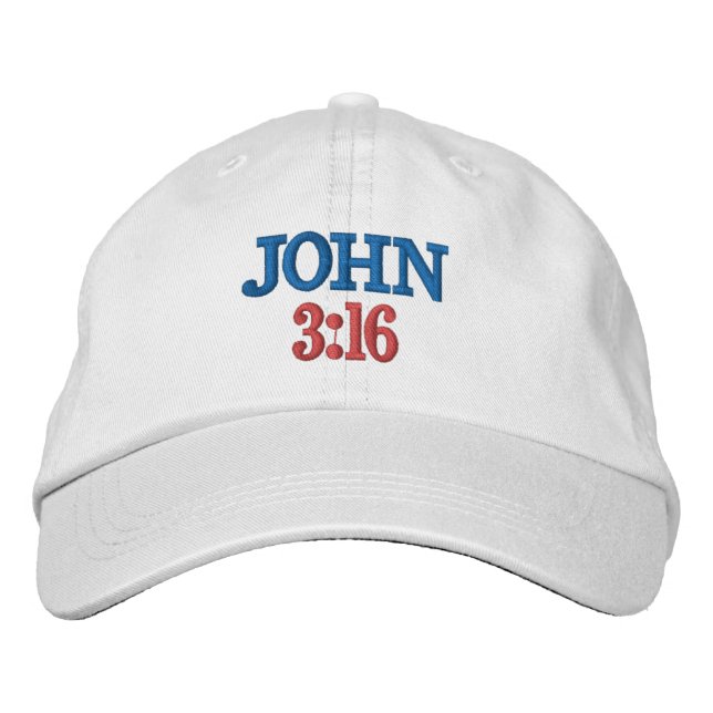 BRODÉE JOHN 3:16 CASQUETTE (Devant)