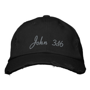 Brodée John 3:16 Casquette de baseball brodé personnalisa