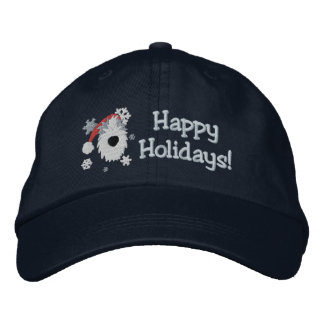 Brodée Joyeuses fêtes Sheepdog Brodé Casquette