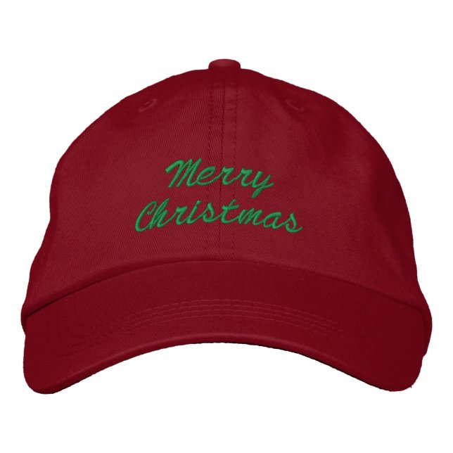 Brodée Joyeux Casquette de Noël (Devant)