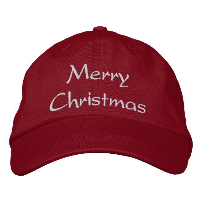 Brodée Joyeux Casquette de Noël (Devant)