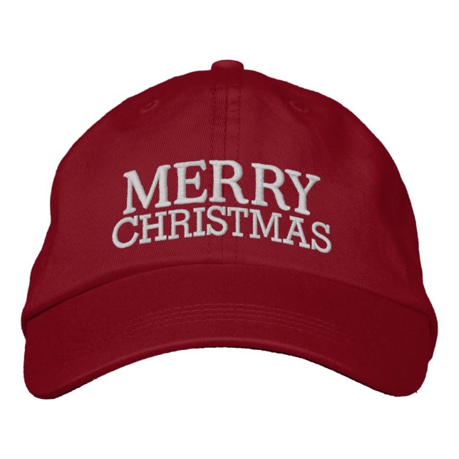 Brodée Joyeux Casquette de Noël par SRF (Devant)