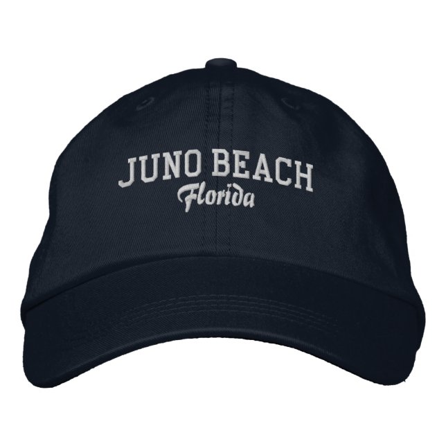 Brodée Juno Beach Florida Casquette de baseball brodé (Devant)