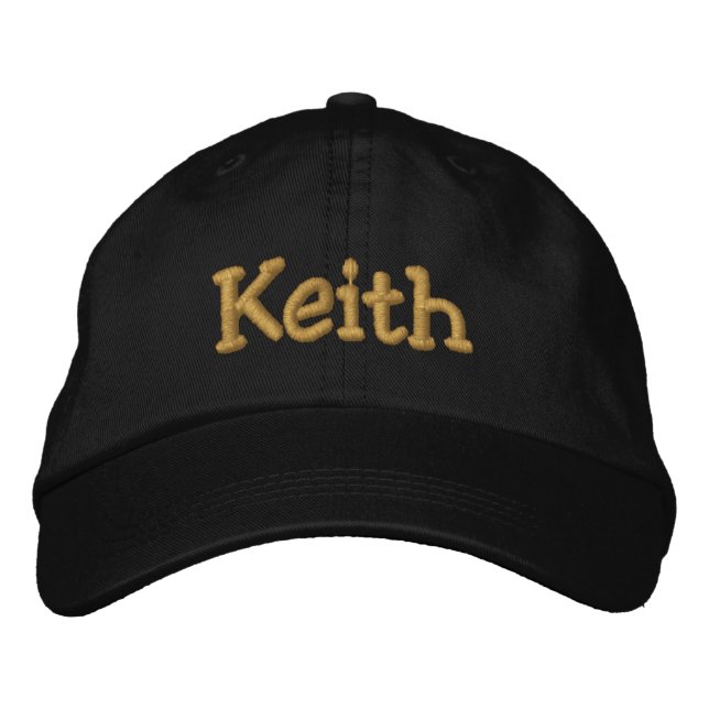 Brodée Keith Casquette / Casquette de baseball personnali (Devant)
