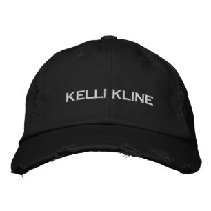 Brodée KELLI KLINE Casquette de baseball en détresse