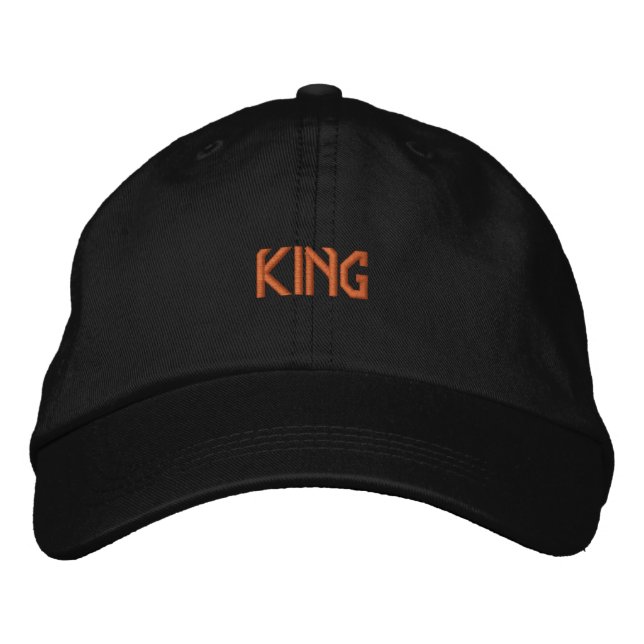 Brodée KING Casquette de camionneur superbe de haute qual (Devant)