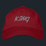 Brodée KING Red Color Super beau Visor élégant Casquette<br><div class="desc">KING Red Color Super Belle Élégante Casquette Visor Brodé Casquette De Baseball. Style -Autre Apparel Basic Adaptable Nom du Casquette Casquette - KING Casquette Couleur - Red Font Name - Oesco Script Créez votre propre nom de texte ou créez votre propre Casquette de texte, facile à modifier ou à modifier...</div>