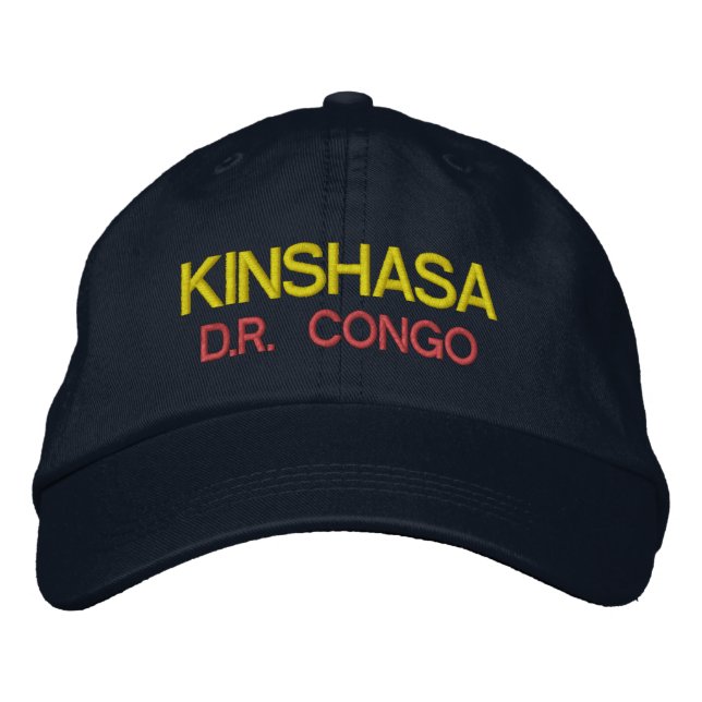 Brodée Kinshasa - Casquette du Congo (Devant)