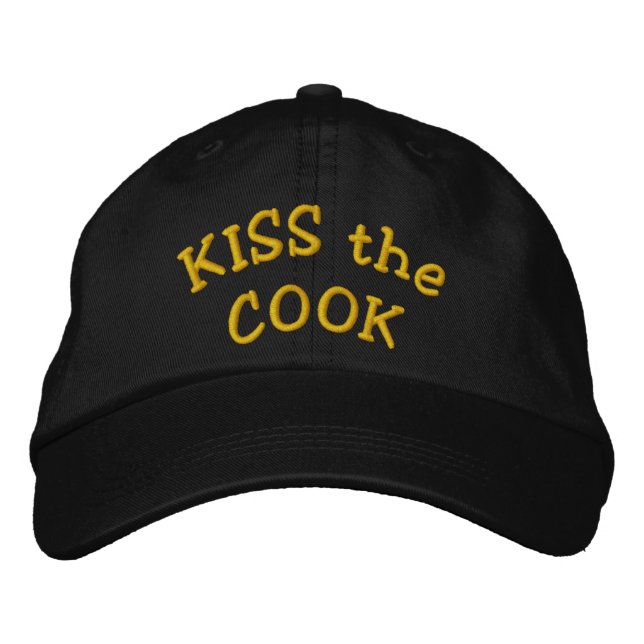 Brodée KISS the COOK Casquette brodé (Devant)