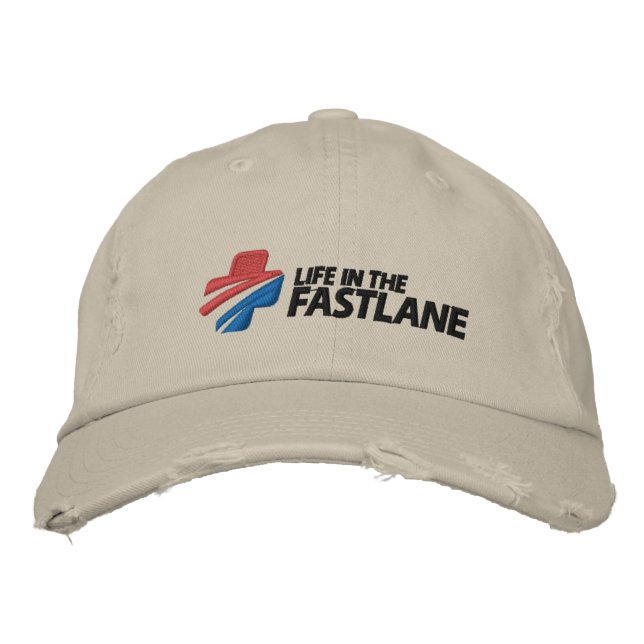 Brodée La vie dans le Casquette de la voie rapide (Devant)