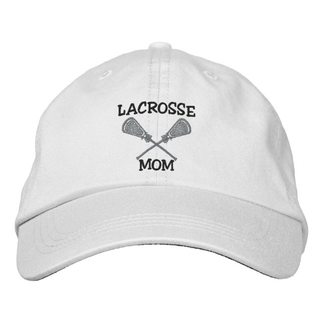 Brodée Lacrosse Maman Casquette brodé (Devant)