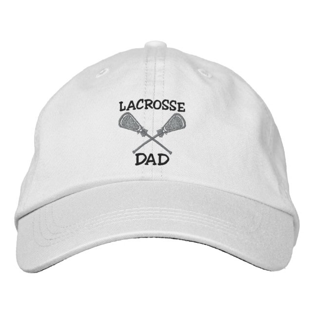 Brodée Lacrosse Papa Casquette brodé (Devant)