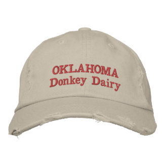 Brodée Laiterie d'âne de l'Oklahoma de casquette de