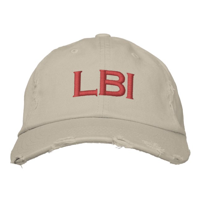 BRODÉE LBI CASQUETTE LONG BEACH ISLAND NEW JERSEY 08008 (Devant)