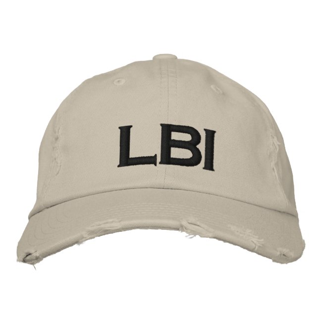 BRODÉE LBI CASQUETTE LONG BEACH ISLAND NEW JERSEY 08008 (Devant)