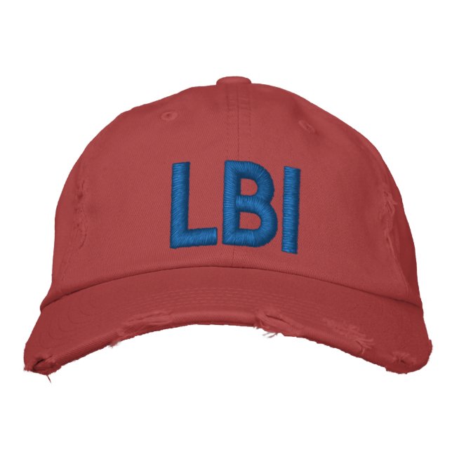 BRODÉE LBI CASQUETTE LONG BEACH ISLAND NEW JERSEY 08008 (Devant)