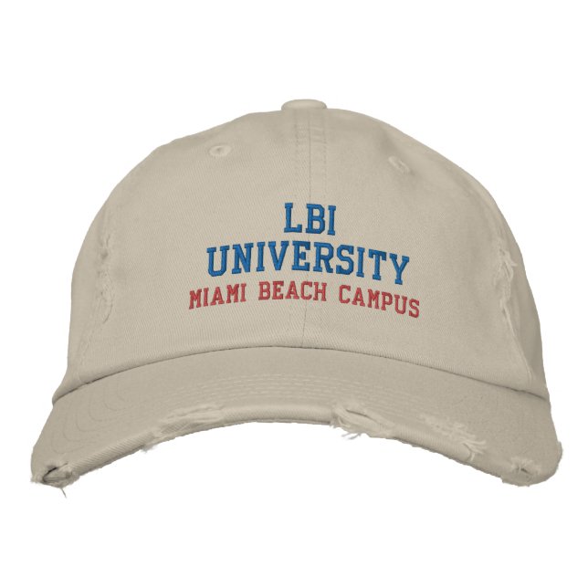BRODÉE LBI UNIVERSITY MARDEMARKÉ CASQUETTE EMBROIDÉE (Devant)