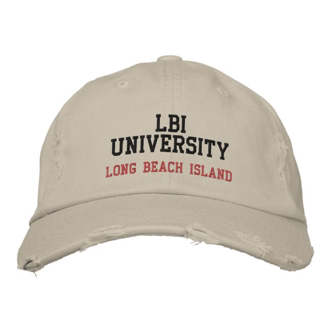 BRODÉE LBI UNIVERSITY (REG TRADEMARK) CASQUETTE LBI APPAR (Devant)