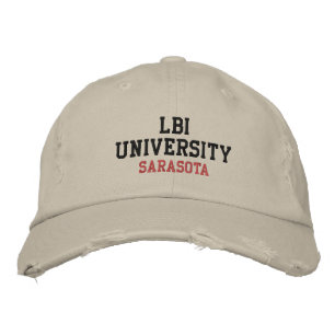BRODÉE LBI UNIVERSITY (TM) CASQUETTE EMBROIDERED