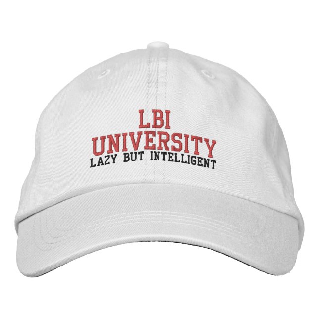 BRODÉE LBI UNIVERSITY (TM) CASQUETTE LBI APPAREL (Devant)