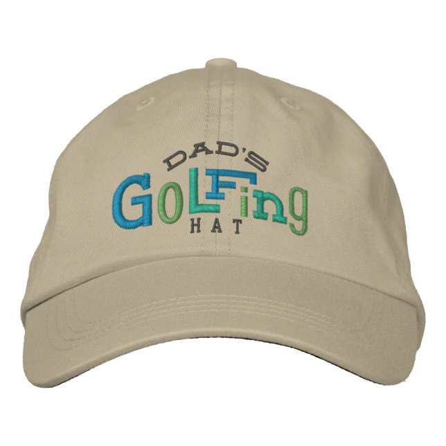 Brodée Le Casquette de la broderie de golf de papa (Devant)