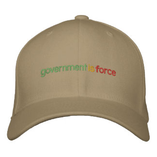 Brodée Le gouvernement est un Casquette brodé par la forc