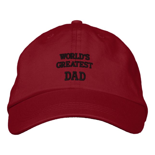 Brodée Le plus grand papa du monde... casquette brodé (Devant)