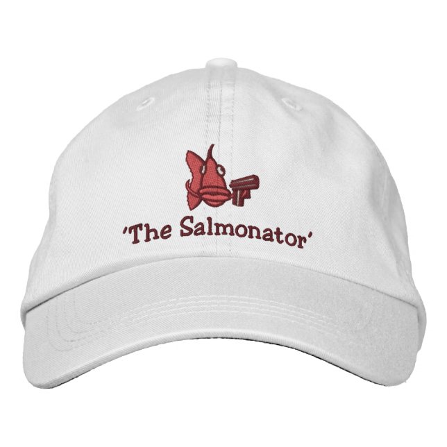 Brodée "Le salmonateur" - Casquette brodé (Devant)