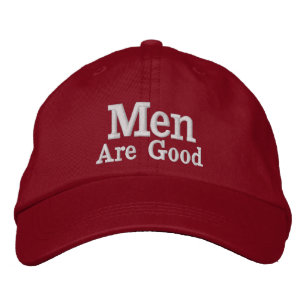 Brodée Les hommes sont bon casquette