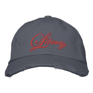 Brodée Liberty Brodé Casquette (Rouge)