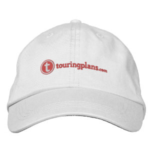 Brodée Lignes Casquette - Tracé rouge